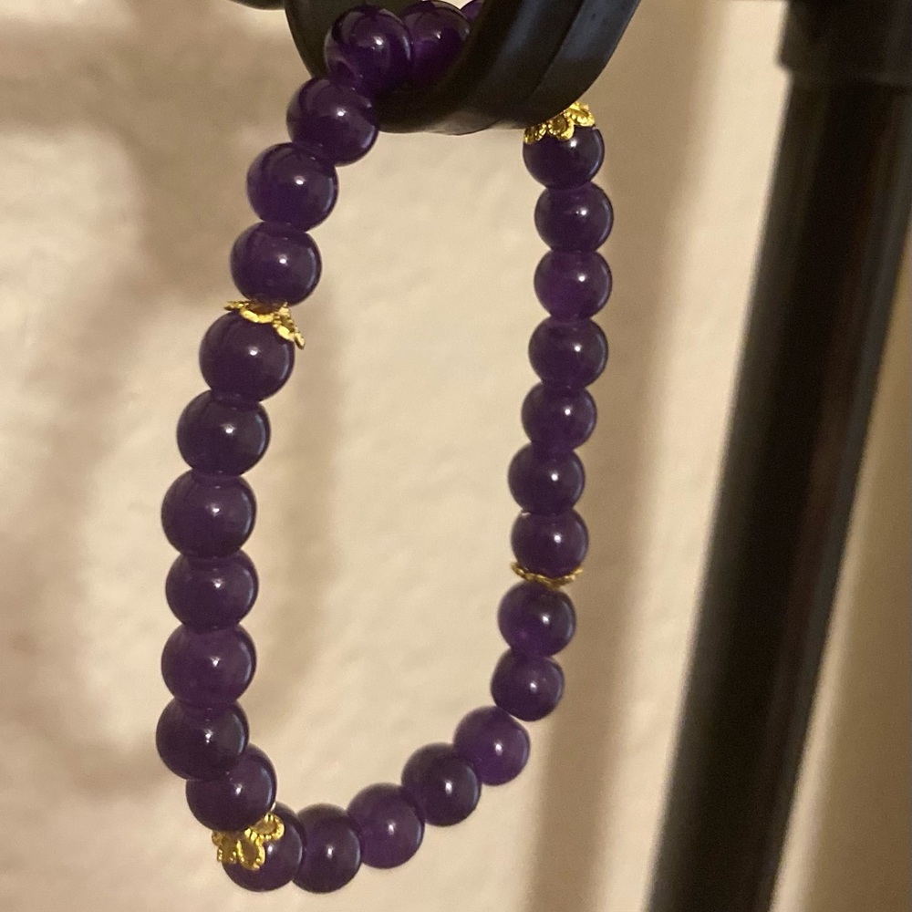 Amethyst crystal bracelet